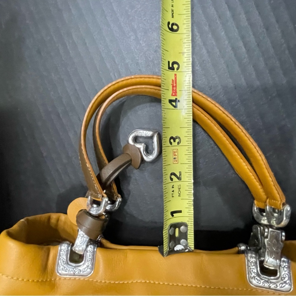 Brighton Jodi Heart orange/gold leather handbag purse. NWOT. Boxed/dustbag - Picture 13 of 13